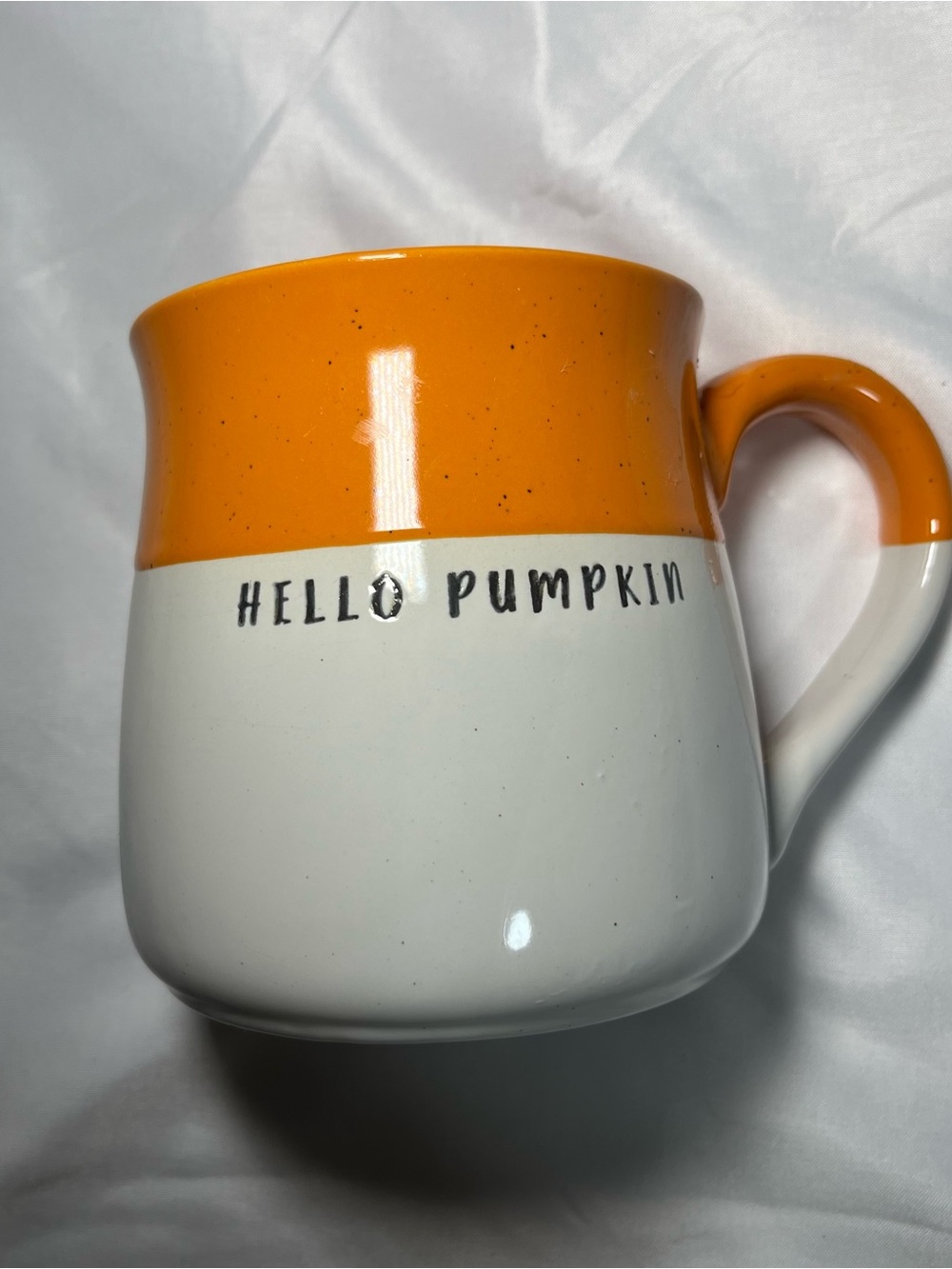 Oversized Hello Pumpkin Two-Tone Coffee Soup Mug 24oz Fall Autumn Hobby Lobby